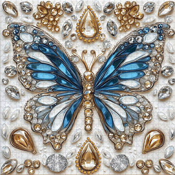 Butterfly's Crystal Symphony Jigsaw Puzzle 1000 piezas